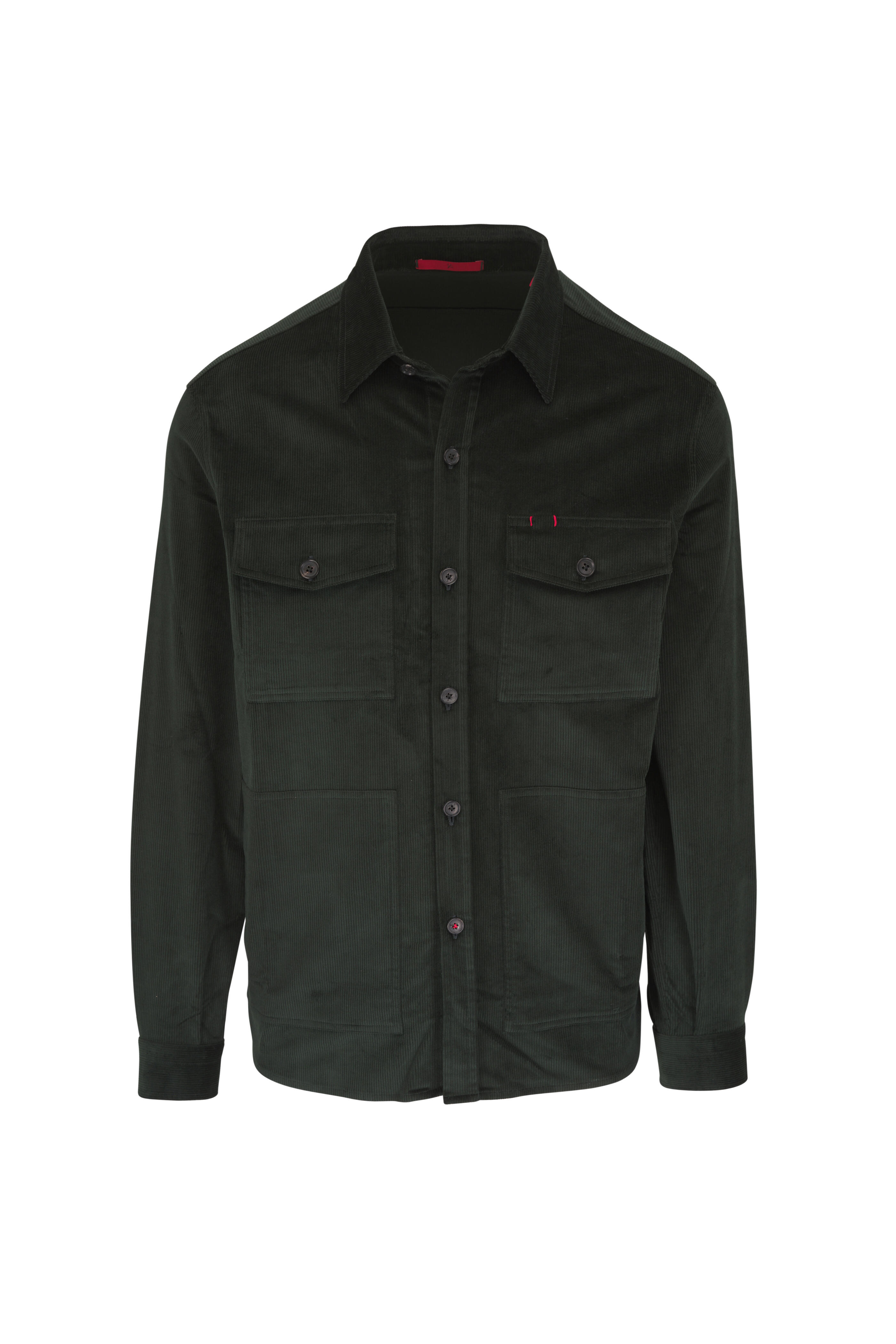 Isaia - Hunter Green Corduroy Overshirt