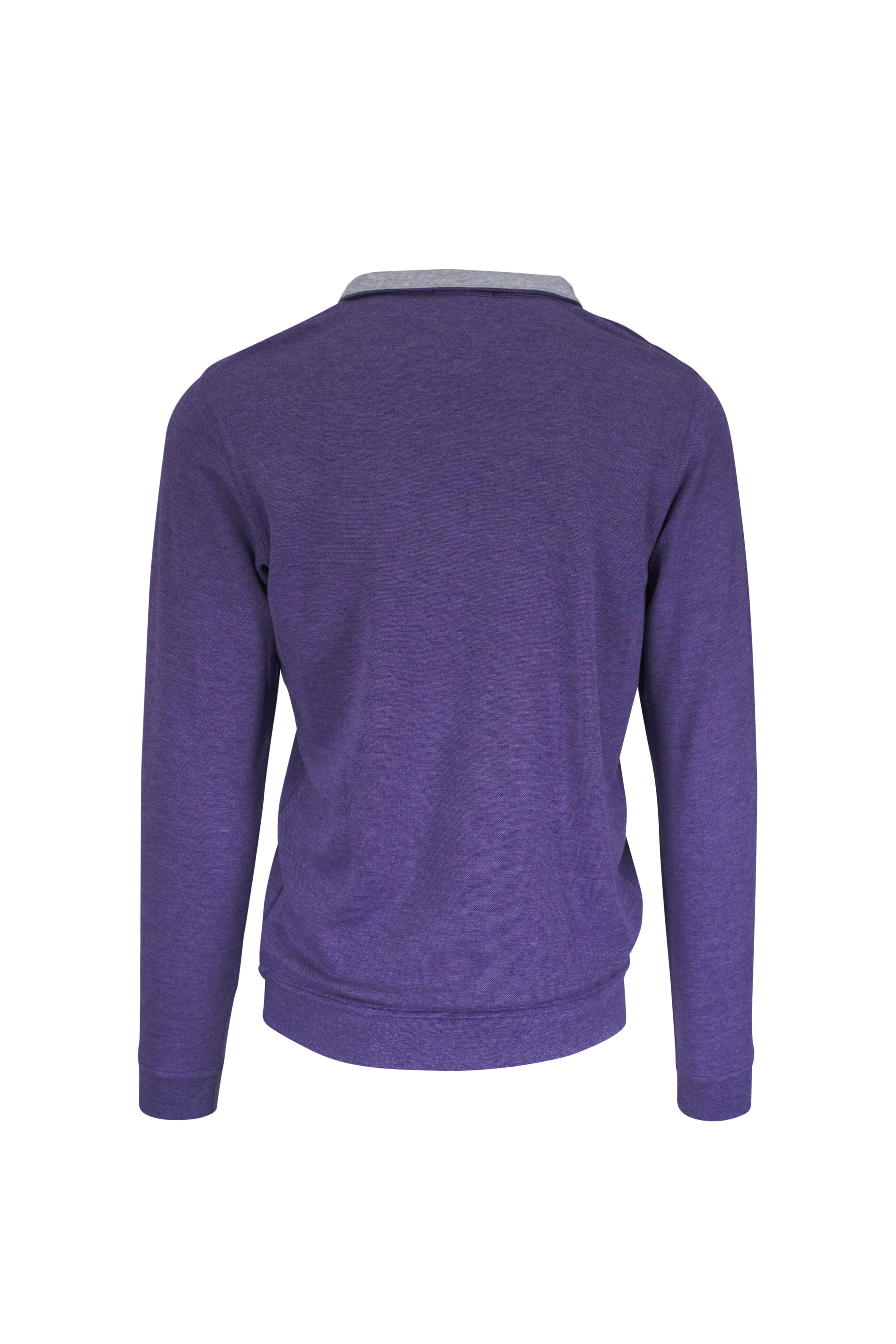 Peter Millar - Crown Comfort Purple Cotton Pullover - view 4
