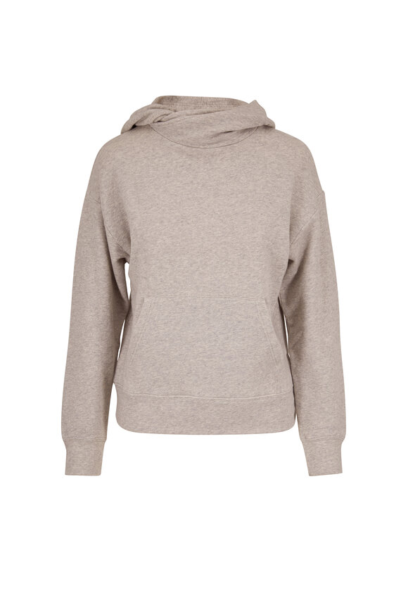 Vince - Heather Gray French Terry Crossover Hoodie