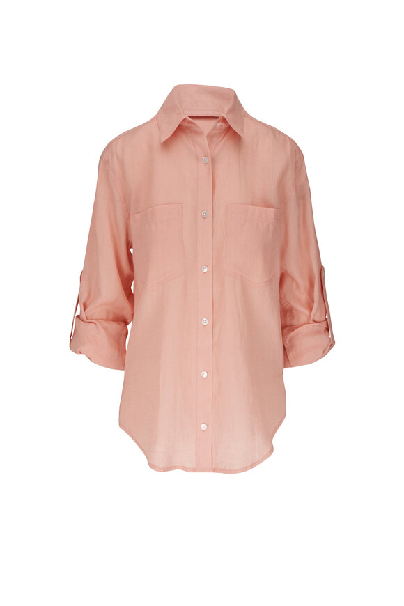 Willow & Root Pleated Shirt - Women's Shirts/Blouses in Brown