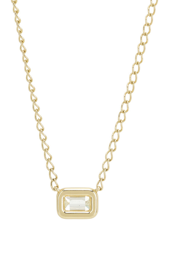 Kwiat - 18k Yellow Gold Ashoka Bezel Diamond Necklace