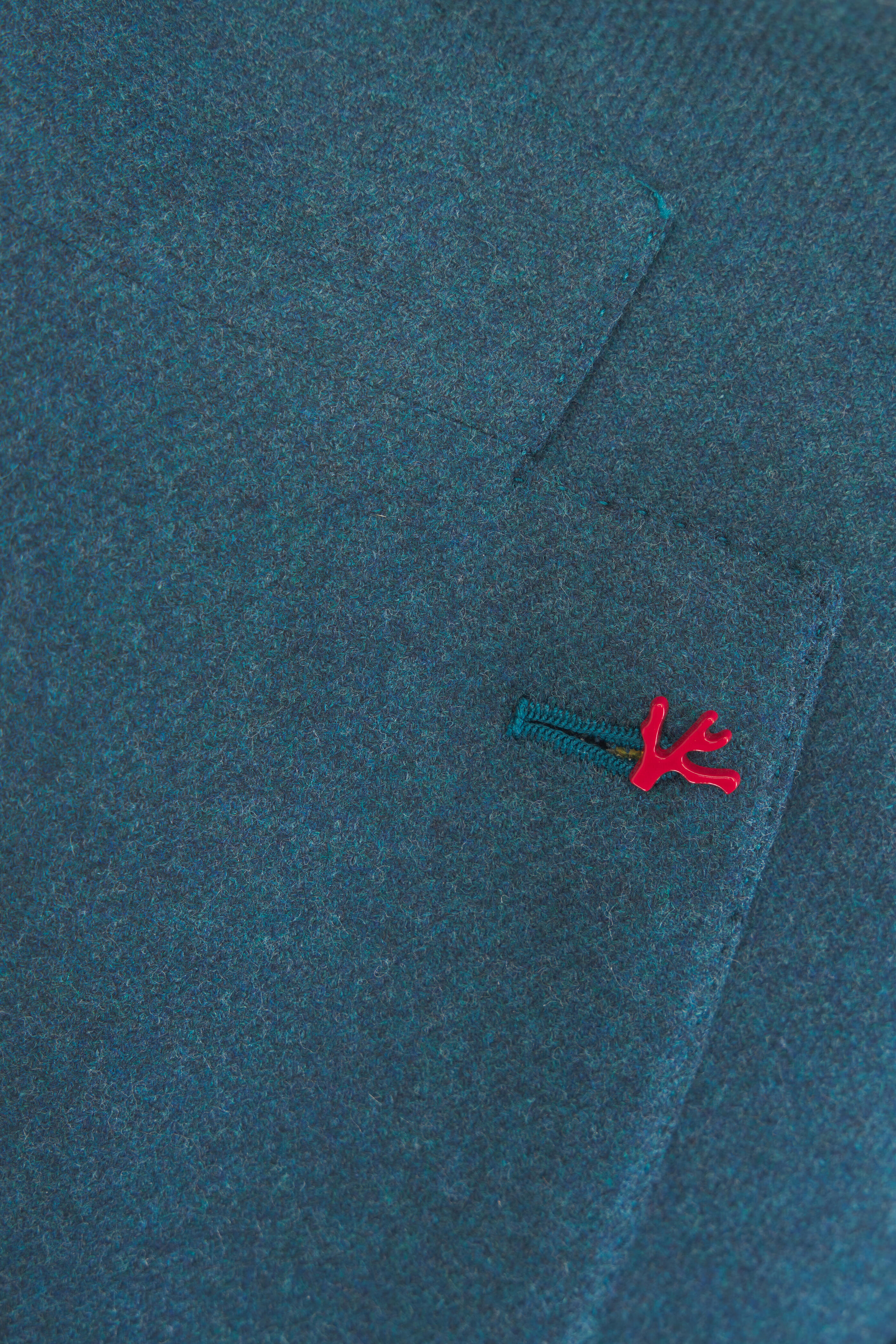 Isaia - Marechiaro Teal Wool & Cashmere Sportcoat - view 5