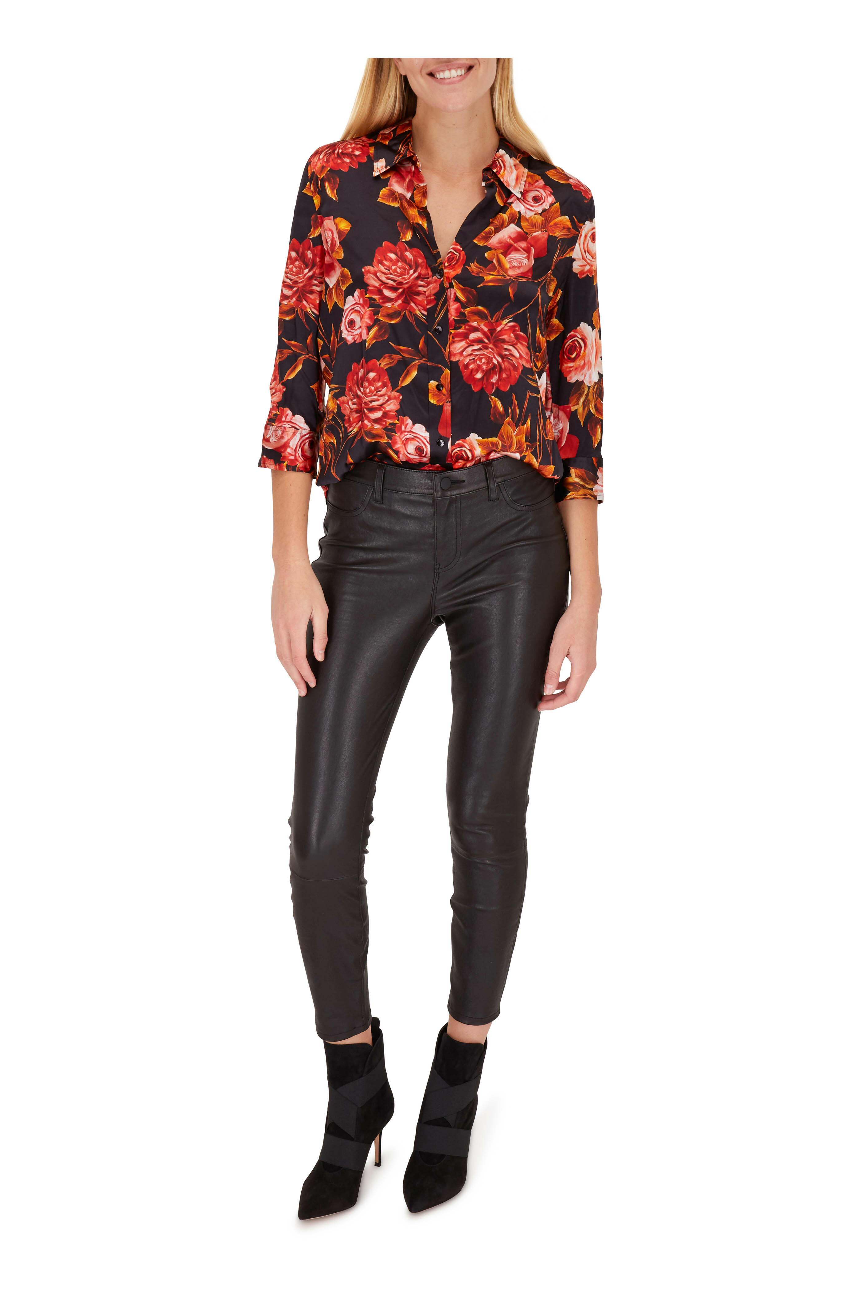 L'Agence - Adelaide Black Noir Leather Pant