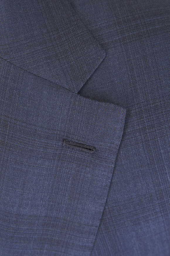 Brioni Blue Tonal 150's Wool Suit - view 3