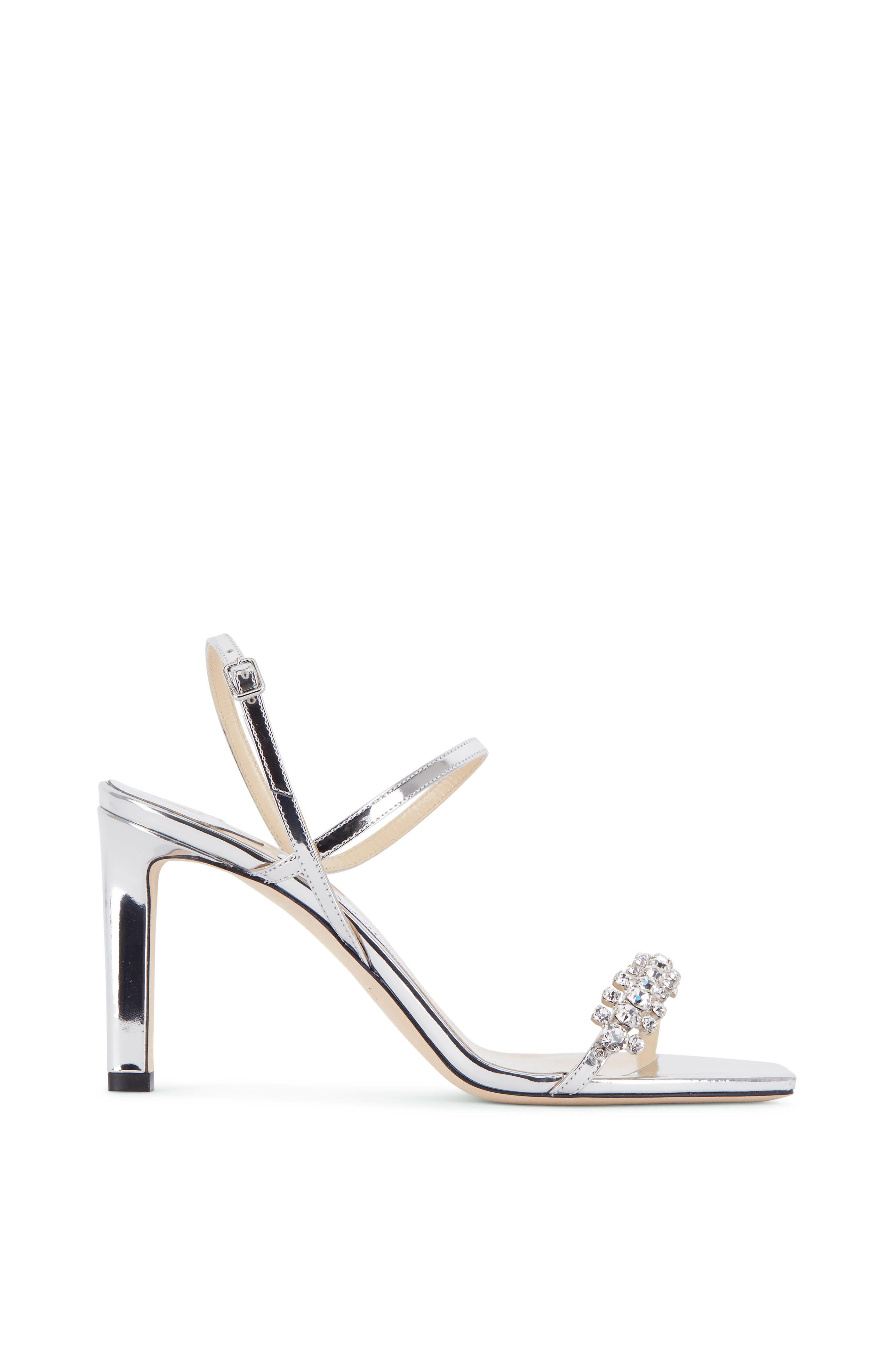 【Jimmy Choo】meira 85 ★ デニム アンクルストラップサンダル Jimmy Choo Azia 95mm スクエアトゥ サンダル | ブラック