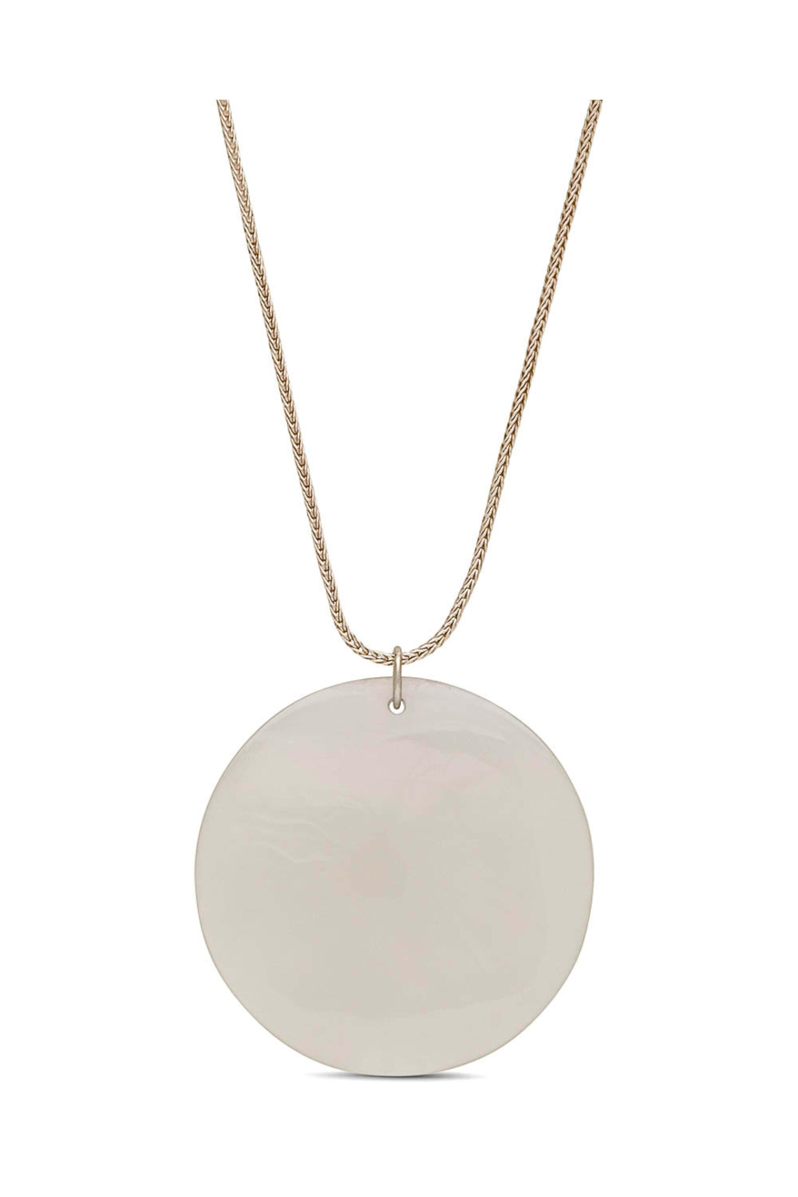 Ted Muehling - Sterling Silver Blue Chalcedony Pendant Necklace