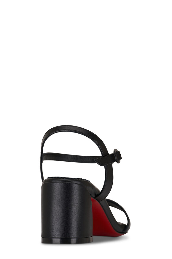 Christian Louboutin Miss Jane Black Leather Sandal, 55mm - view 6
