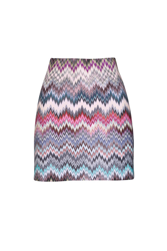 Missoni Multicolor Chevron Mini Skirt
