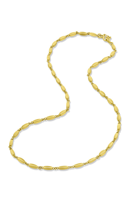 Leigh Maxwell 18k Yellow Gold Bahari Continuous Pod Necklace - view 2