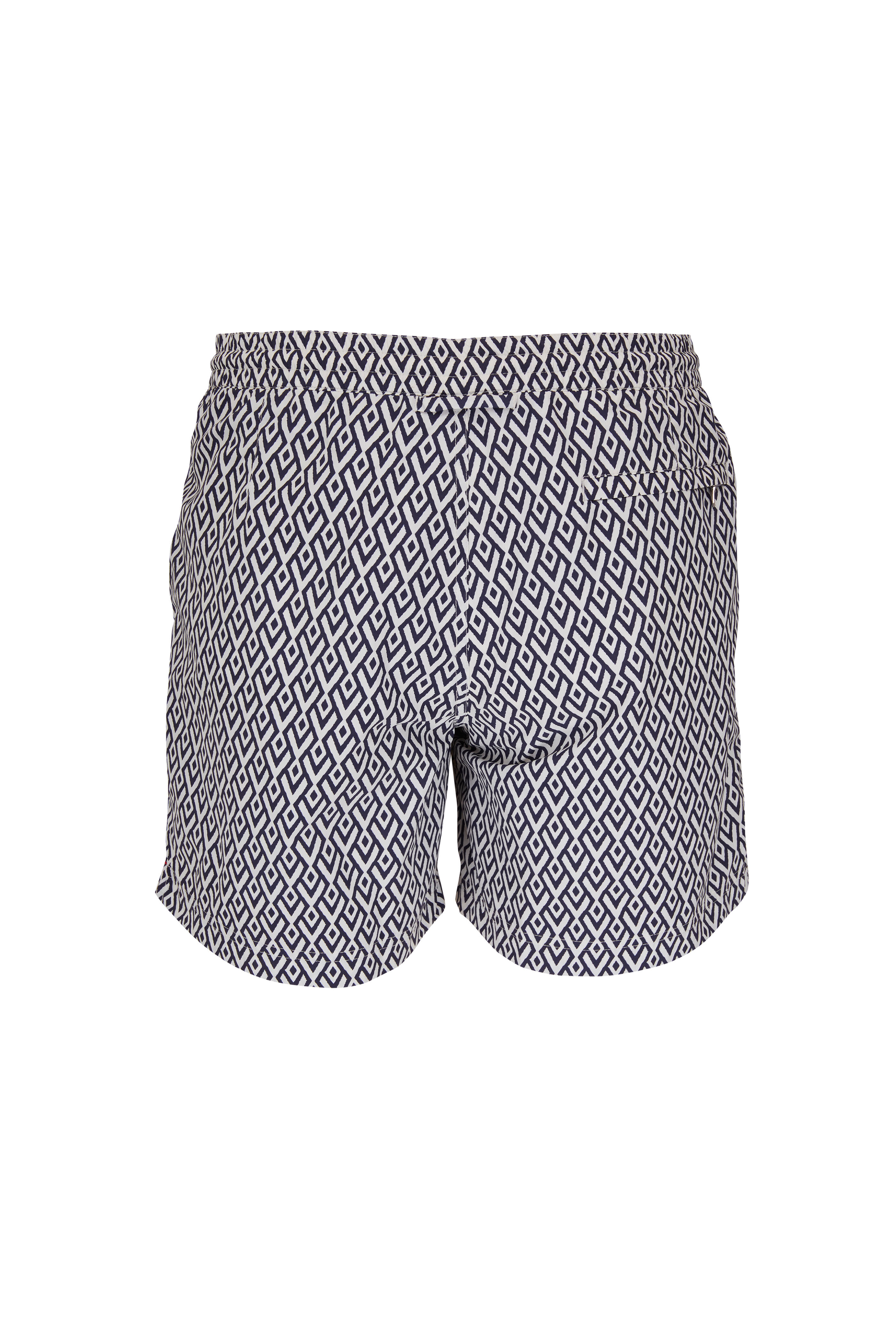 Orlebar Brown - Standard Cano Navy & Cloud Swim Trunks