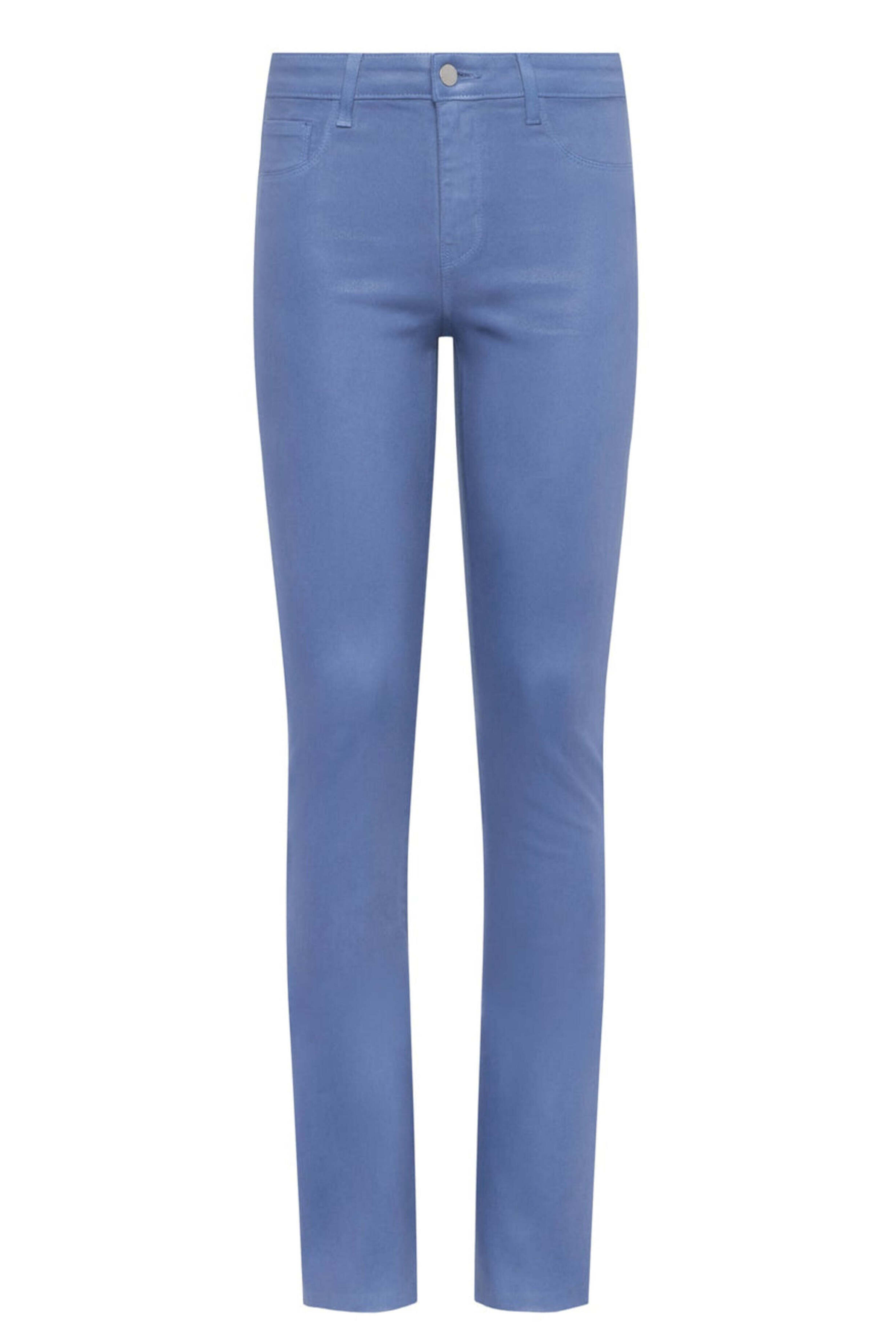 L'Agence - Ruth High Rise Straight Jean in Wild Wind Coated