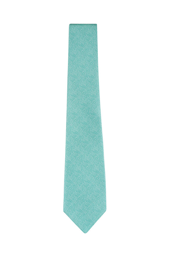 Kiton Mint Silk Necktie