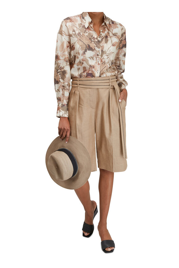 Brunello Cucinelli - Beige Woven Straw Hat