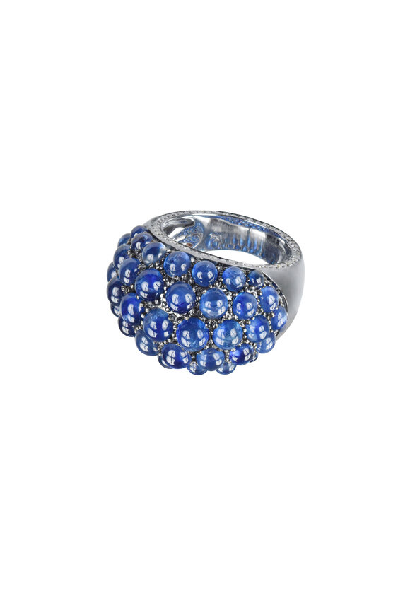 Nam Cho - 18K White Gold Sapphire & Diamond Cocktail Ring