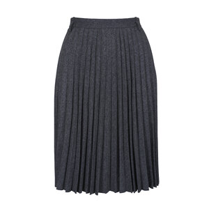 スカート GROVE VERON SKIRT (CHARCOAL) Vince - Charcoal Pleated Herringbone Skirt | Mitchell Stores
