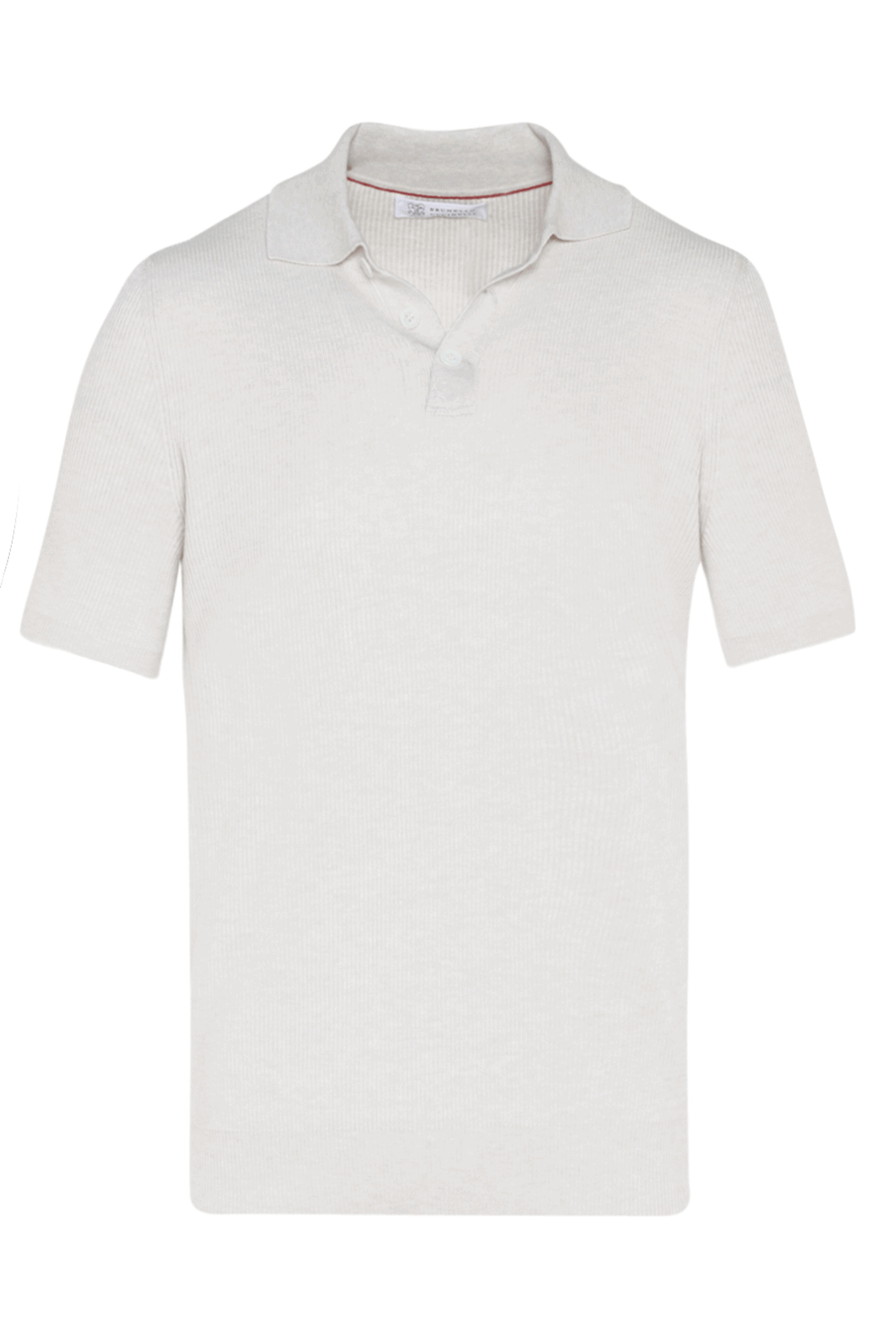 Brunello Cucinelli - Wheat Ribbed Cotton Short Sleeve Polo