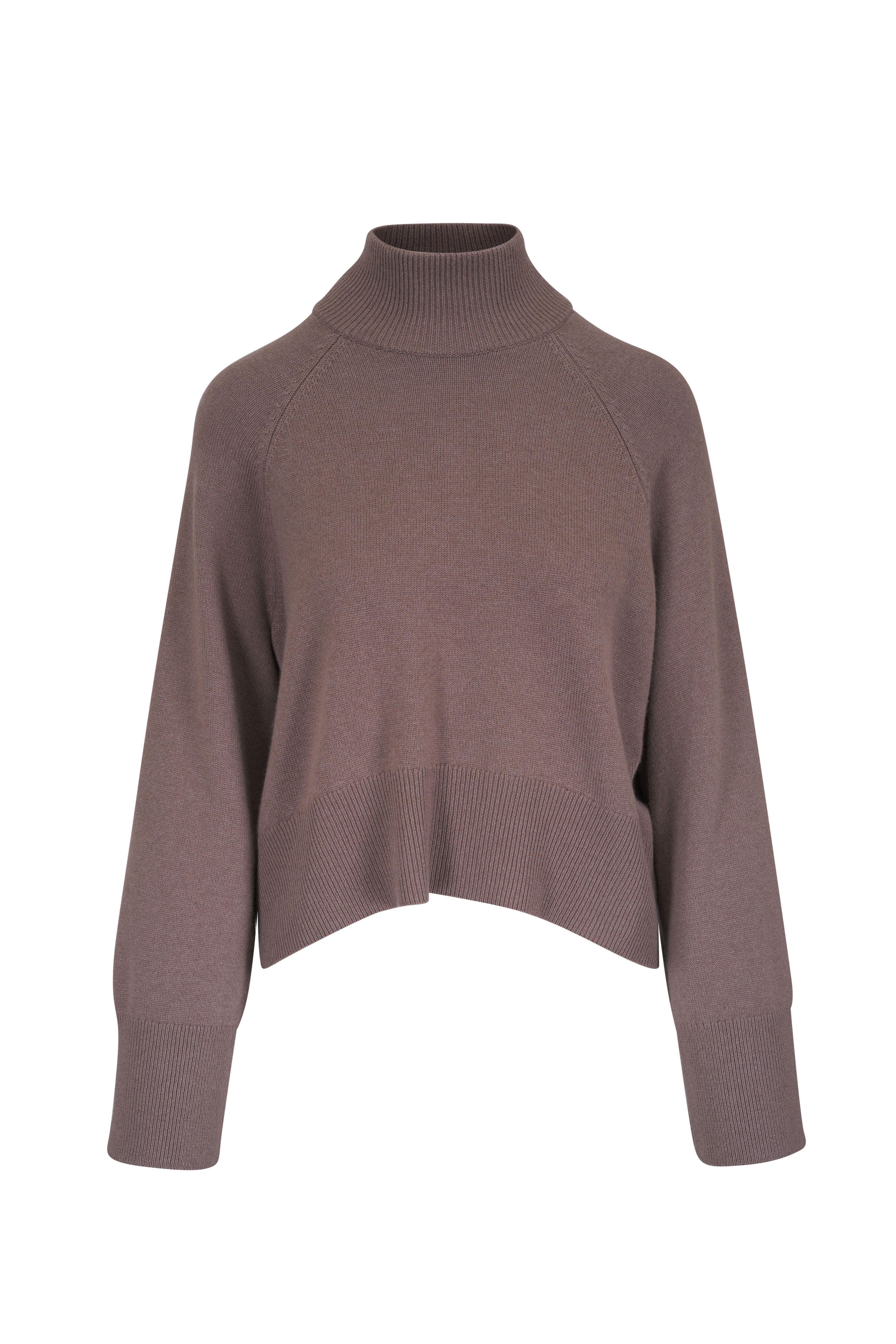 Brunello Cucinelli - Tortora Cashmere Mockneck Sweater