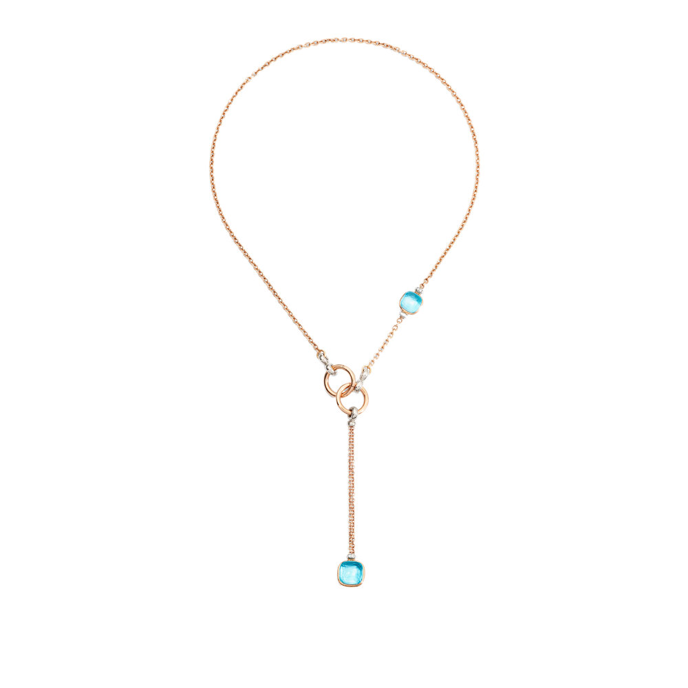 Pomellato - Nudo Sky Blue Topaz Lariat Necklace | Mitchell Stores