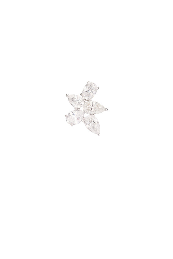 Lowy & Co Diamond Cluster Earrings - view 2