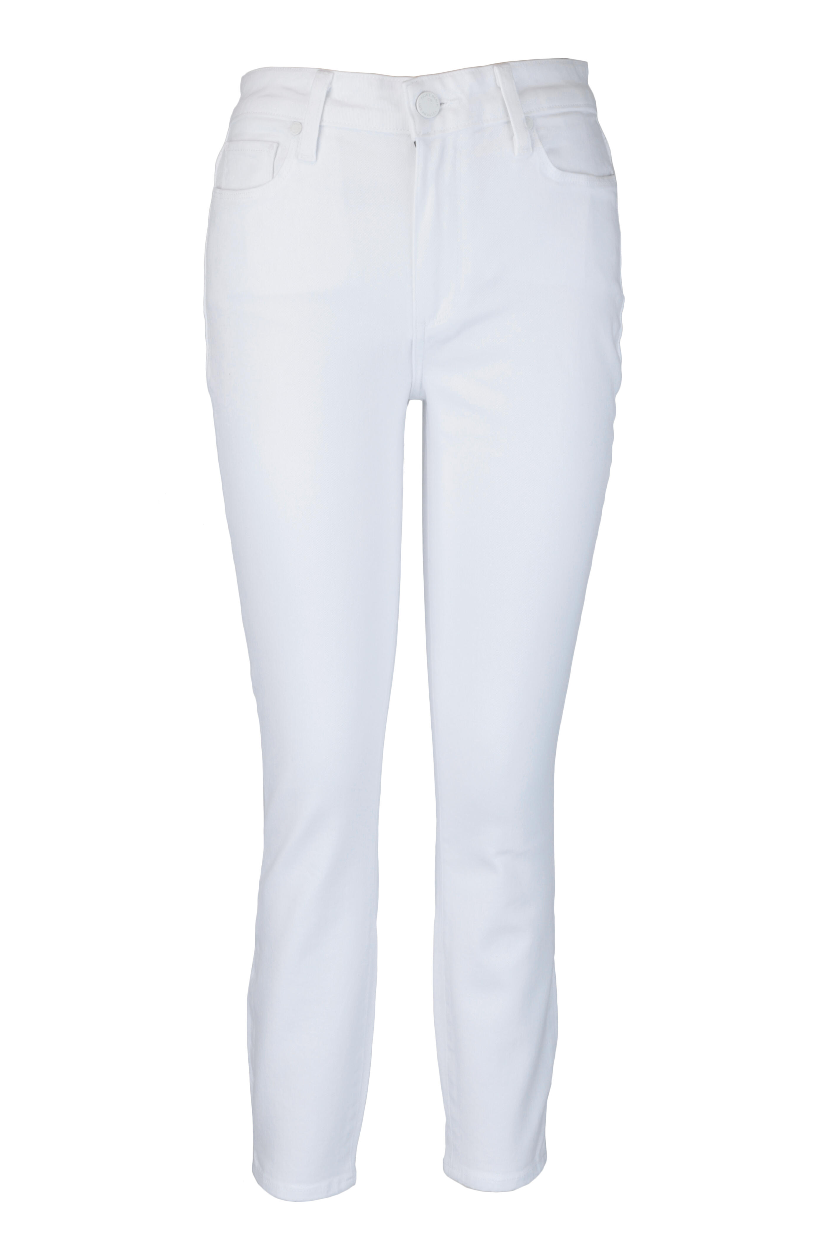 Paige - Hoxton White High-Rise Ultra Skinny Jean
