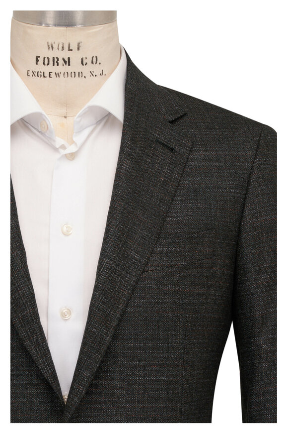 Canali - Olive & Rust Wool Blend Sportcoat