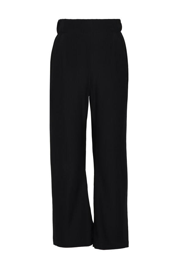 Zero + Maria Cornejo Eco Black Silk Charmeuse Pant
