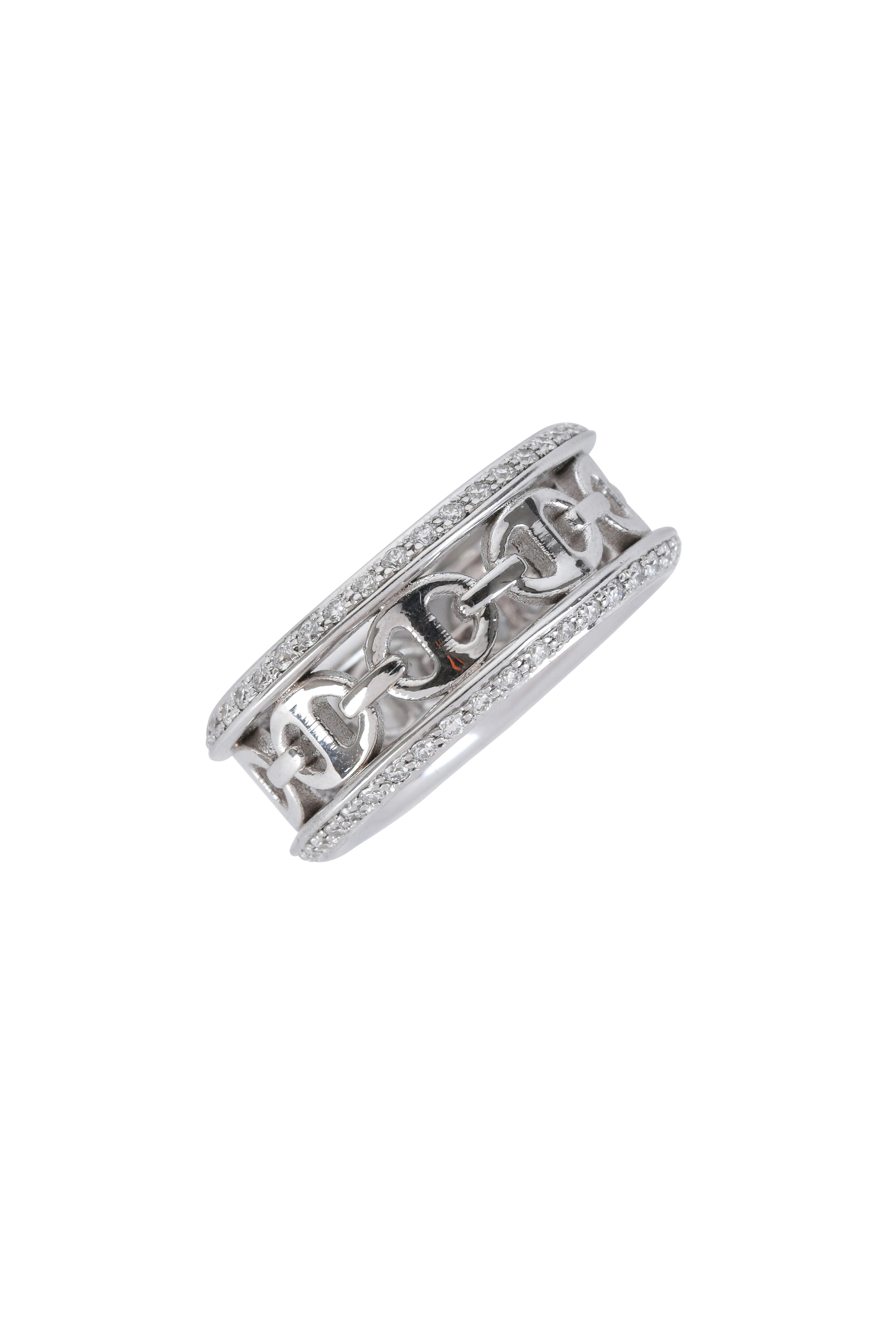Hoorsenbuhs - 18K White Gold Chassis II Diamond Ring