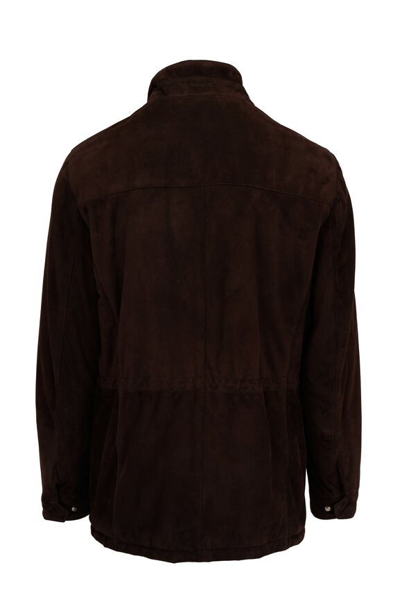 Mandelli - Brown Suede Field Jacket 