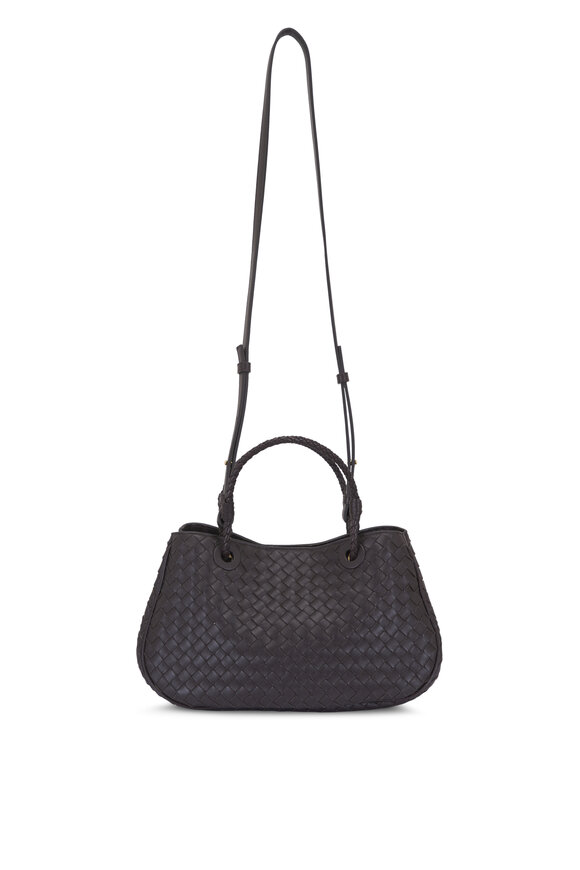 Tod's - Double T Gray Leather Top Handle Bag | Mitchell Stores