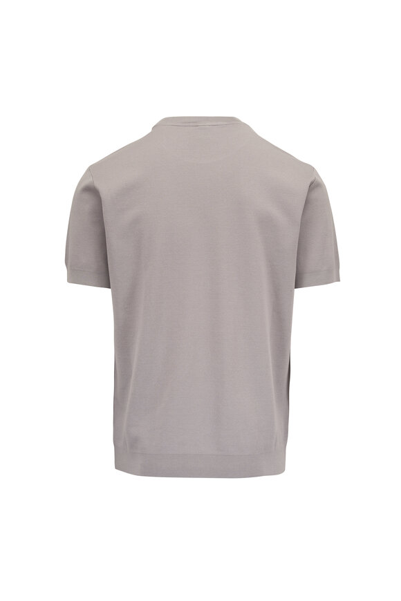WAHTS Stone Gray Cotton Pique T-Shirt - view 2