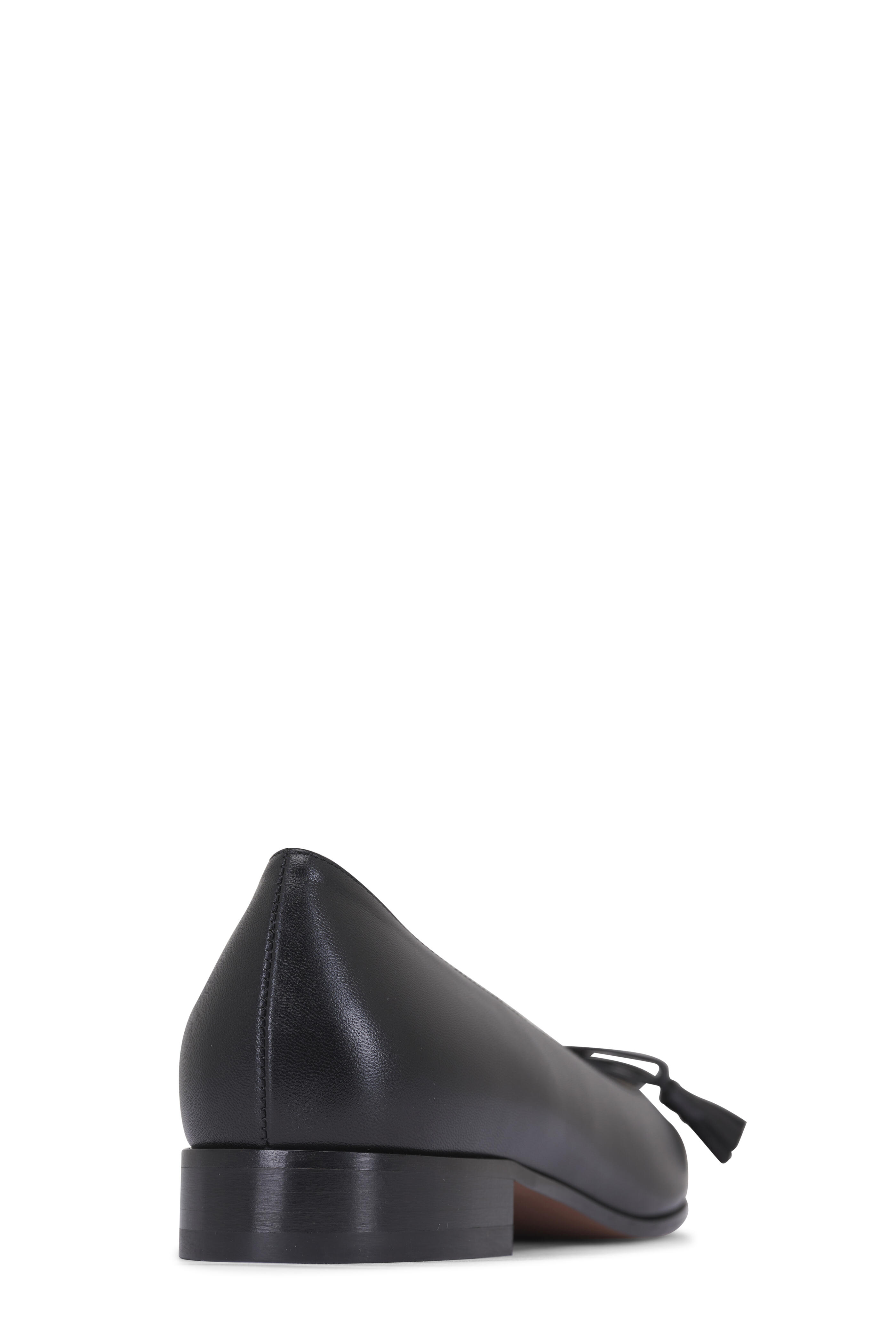 Valentino Garavani - Black & Brown Leather Ballerina Flat, 25mm