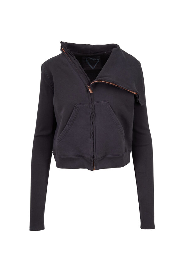 Frank & Eileen - Carbon Cotton Asymmetric Zip Jacket