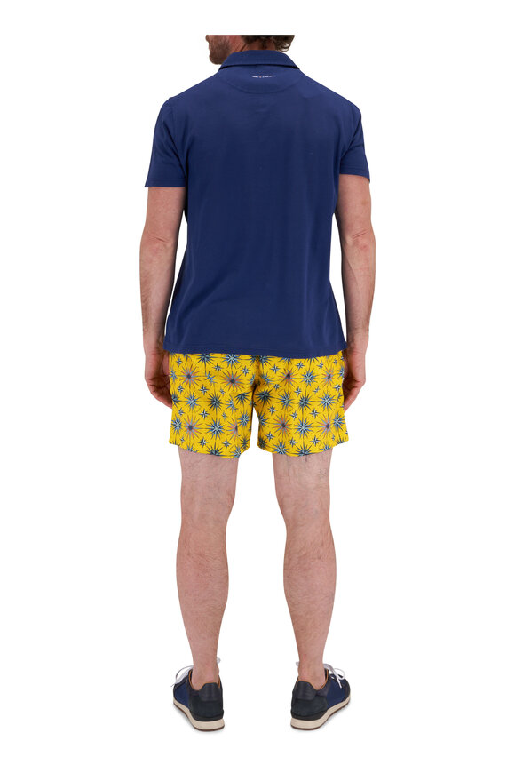 Vilebrequin - Yellow Starburst Print Swim Trunks