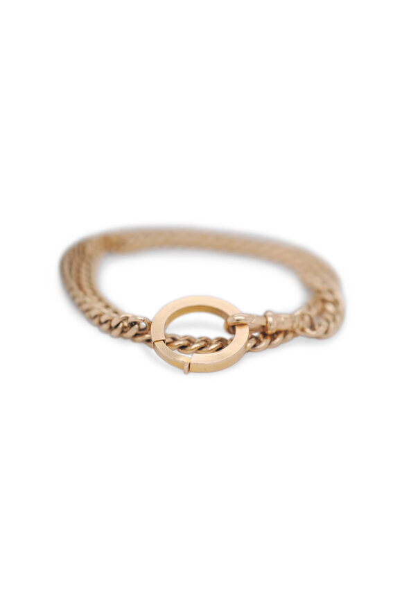 Kali Zoe 14k Yellow Gold Vintage Pocket Watch Wrap Bracelet - view 1