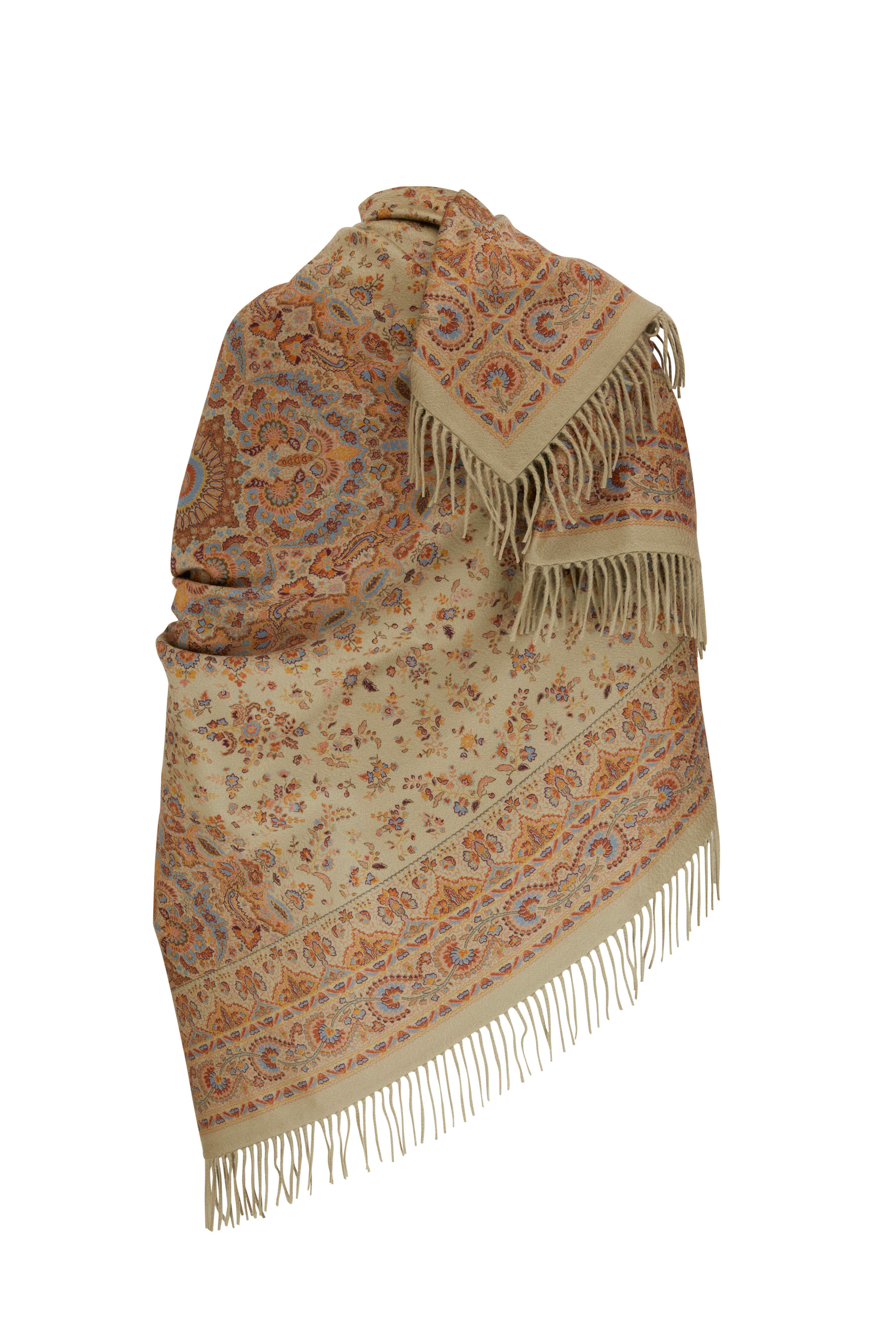 Loro Piana - Sage Moon Fringe Trim Scarf | Mitchell Stores