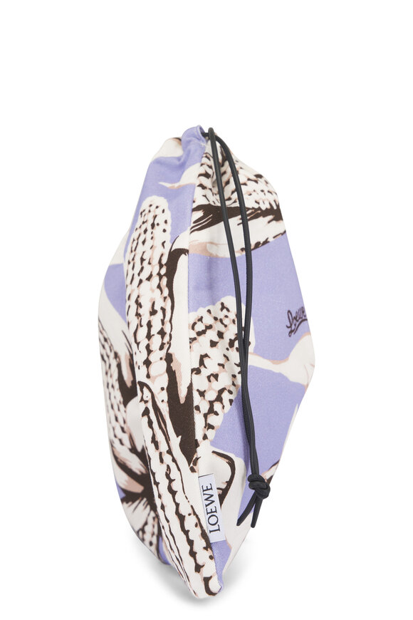 Loewe Small Purple Corn Print Drawstring Pouch - view 4