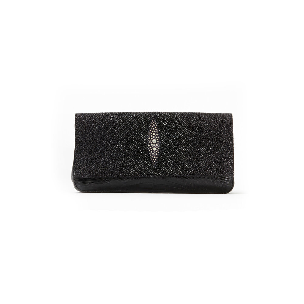 Hands-Free Bracelet Bag - Large Clutch in Grey Stingray LIMITED EDITIO