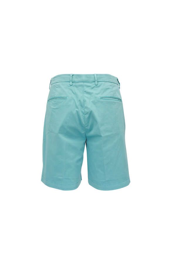 Marco Pescarolo Blue Cotton Bermuda Shorts - view 3