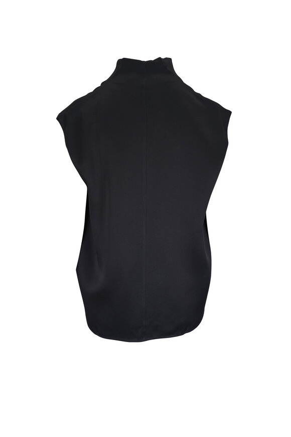 Totême - Black Funnel Neck Cowl Top