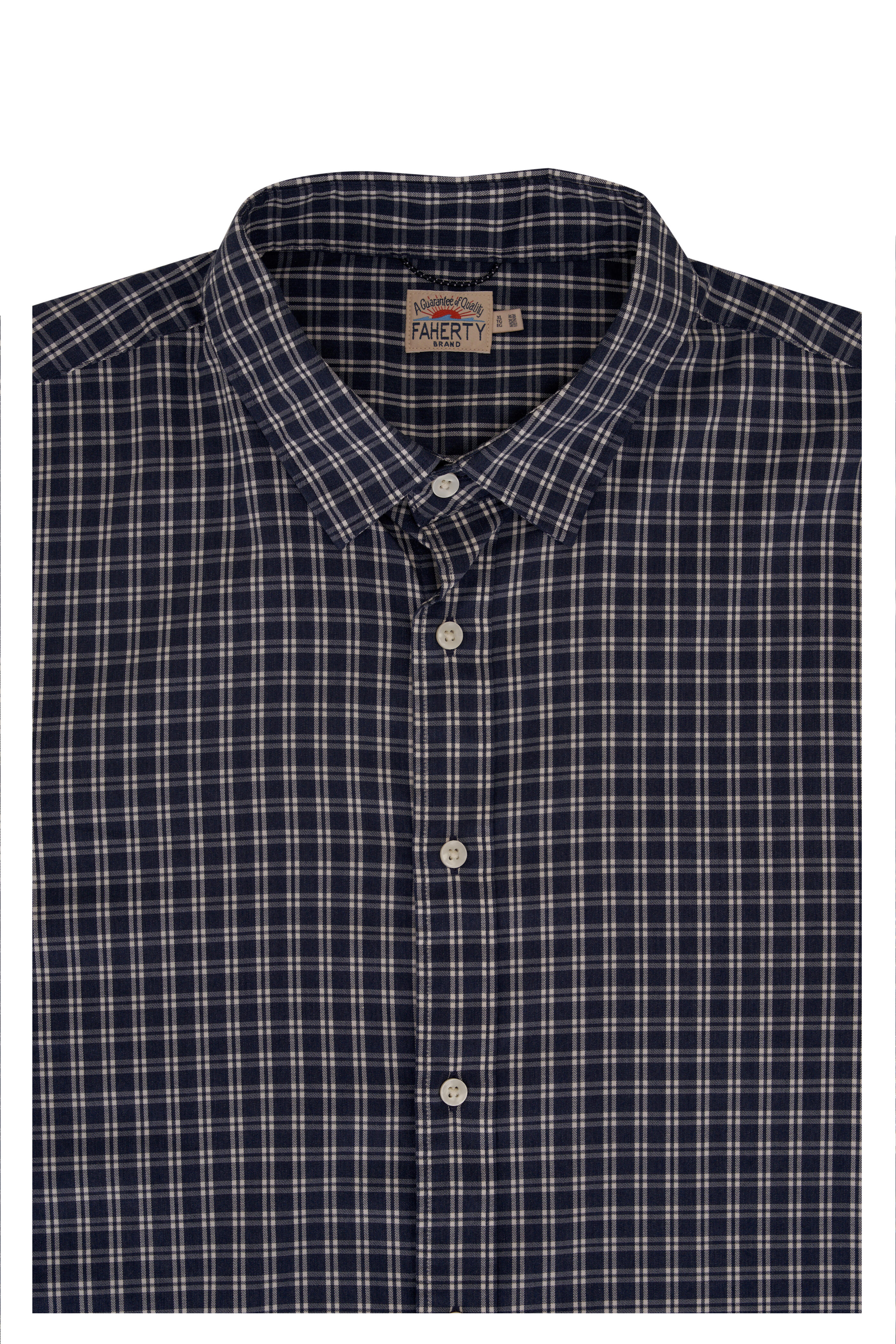 Faherty Brand - Movement Blue Coral Plaid Sport Shirt