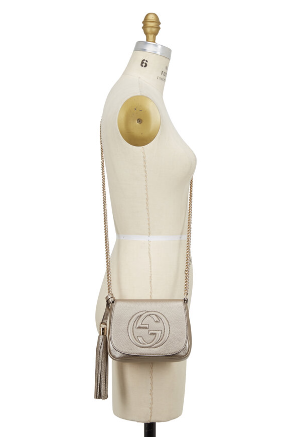 Gucci - Soho Metallic Golden Leather Chain Shoulder Bag