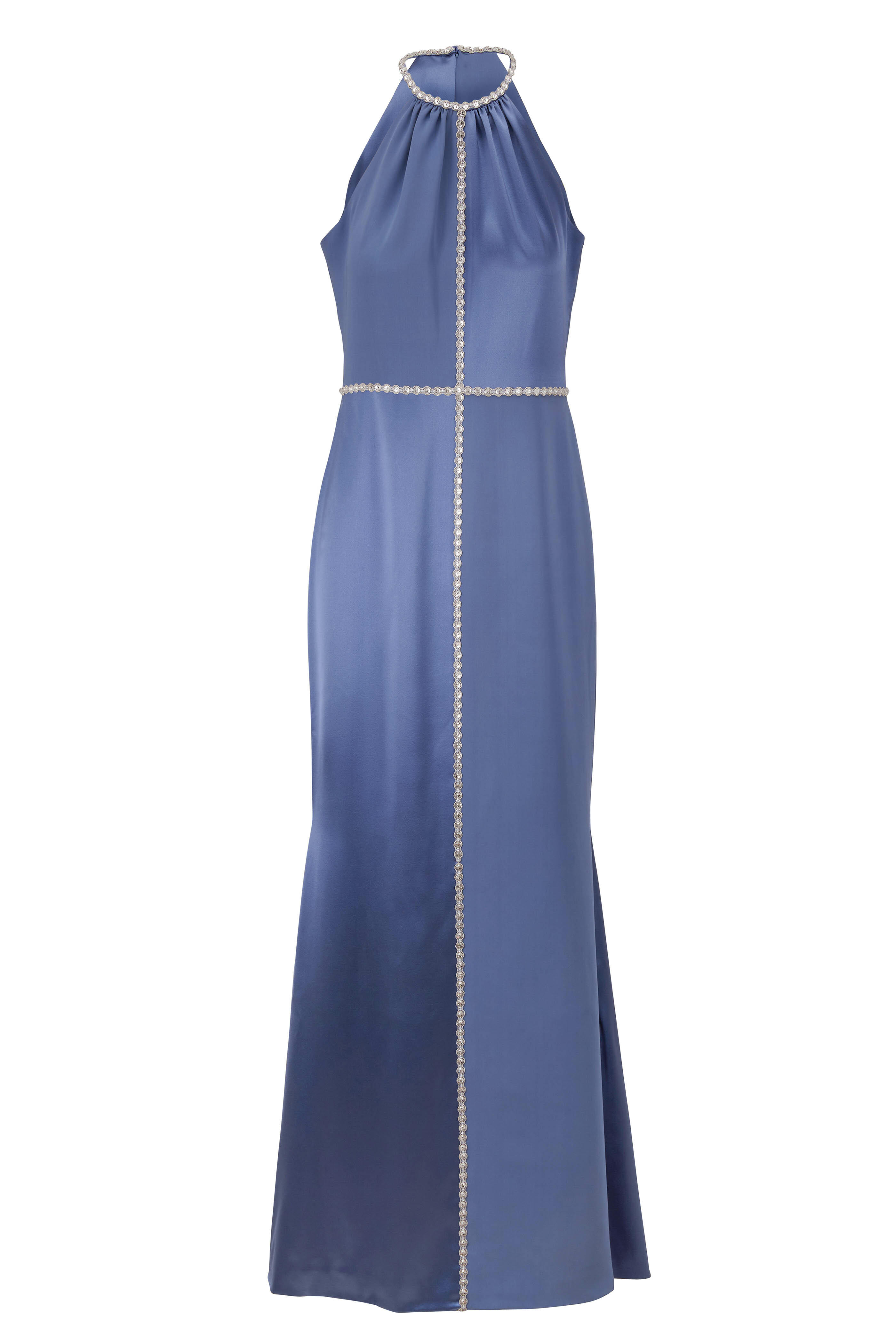 cadet blue dress Cadet Blue Keyhole Ponte Dress  Shari Tata