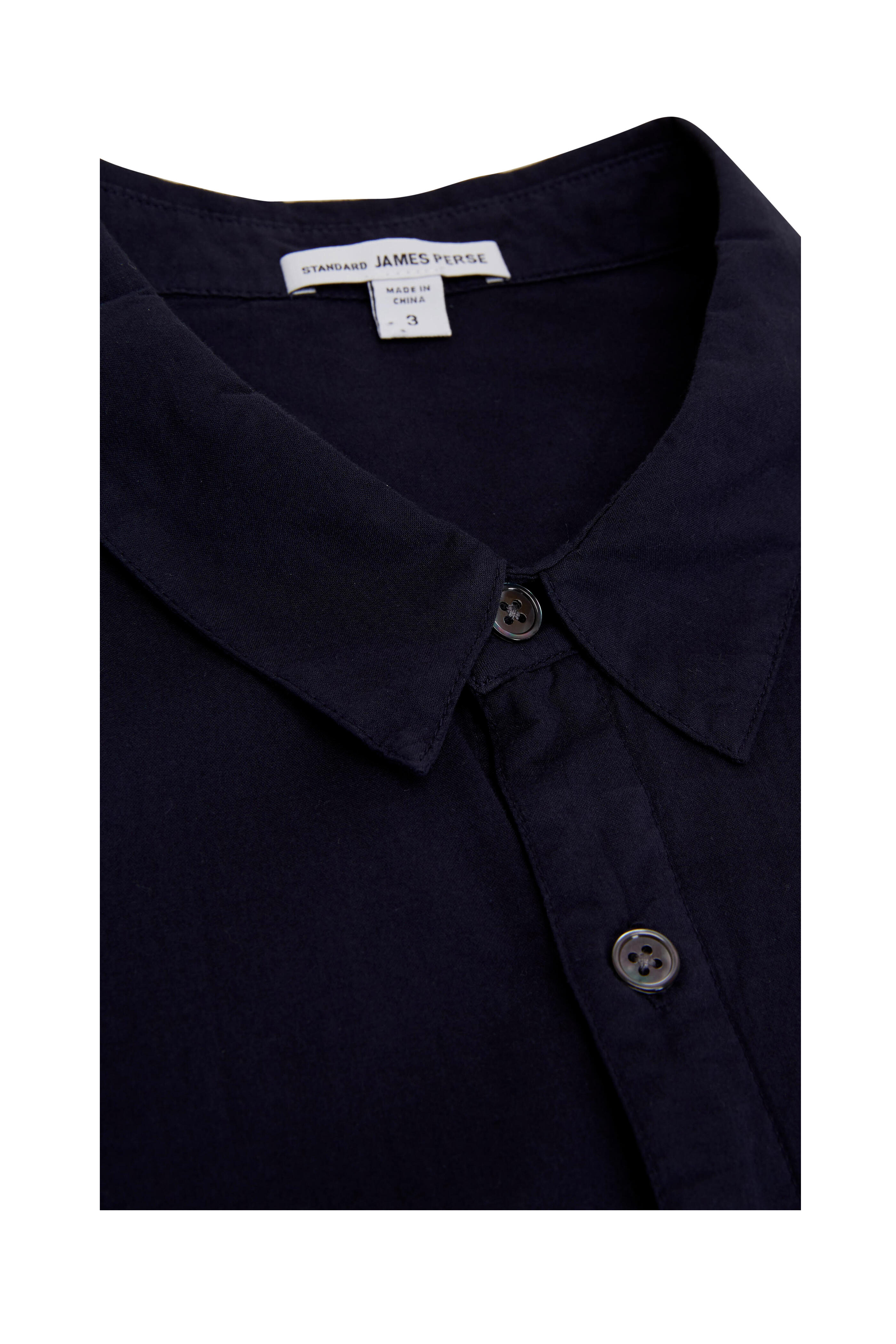 James Perse - Navy Button Down Standard Shirt