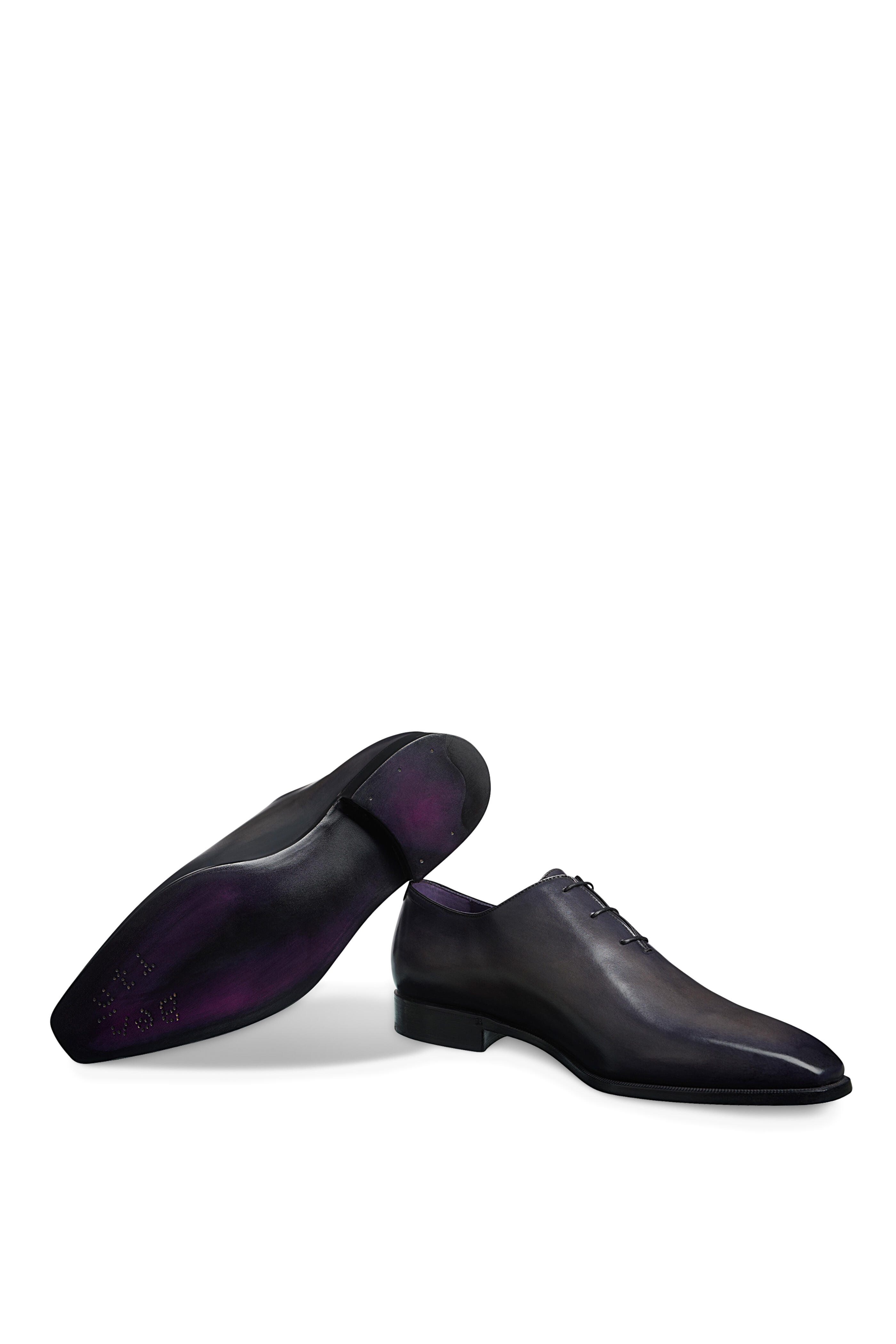 Berluti Nero classic leather shoes足の形状を考慮したサポート構造 