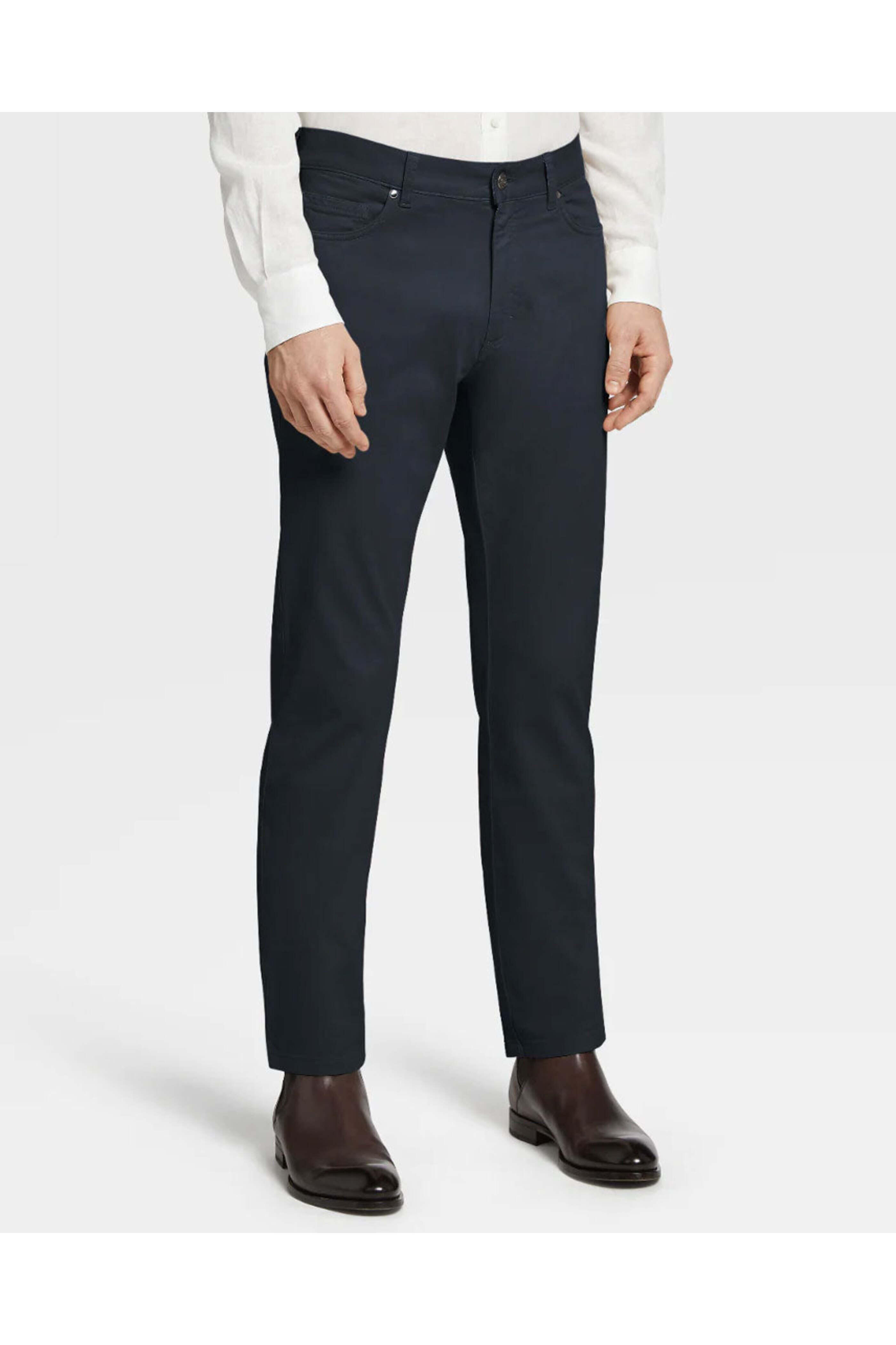 J6230 美品 エルメネジルドゼニア ストレッチ5ポケットパンツ ネイビー31 J6230 美品 エルメネジルドゼニア ストレッチ5ポケットパンツ