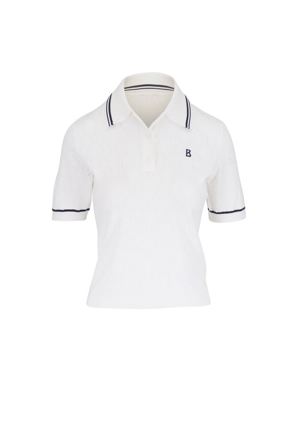 Bogner Mandy Off White Knit Polo - view 1