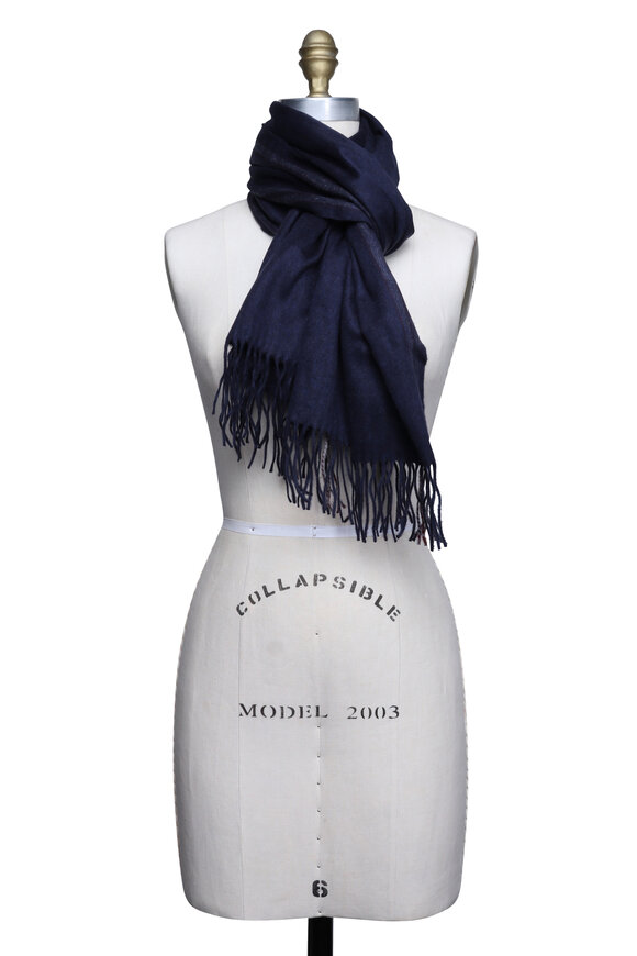 Moncler - Black Knit Scarf | Mitchell Stores