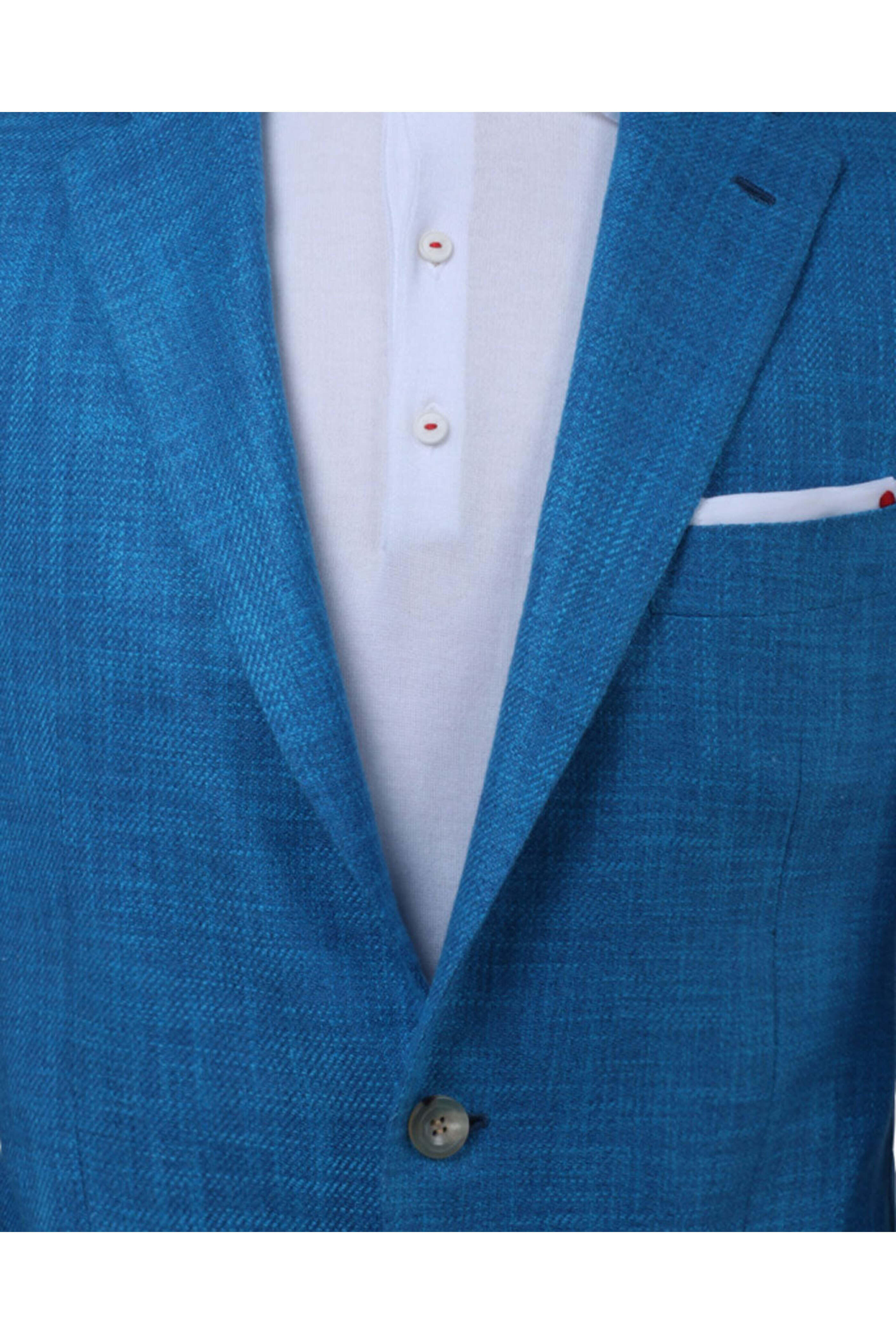 Kiton - Turquoise Melange Sportcoat