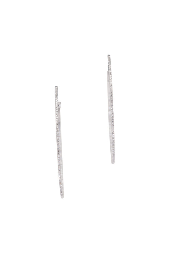 Kai Linz Diamond Oval Hoop Earrings