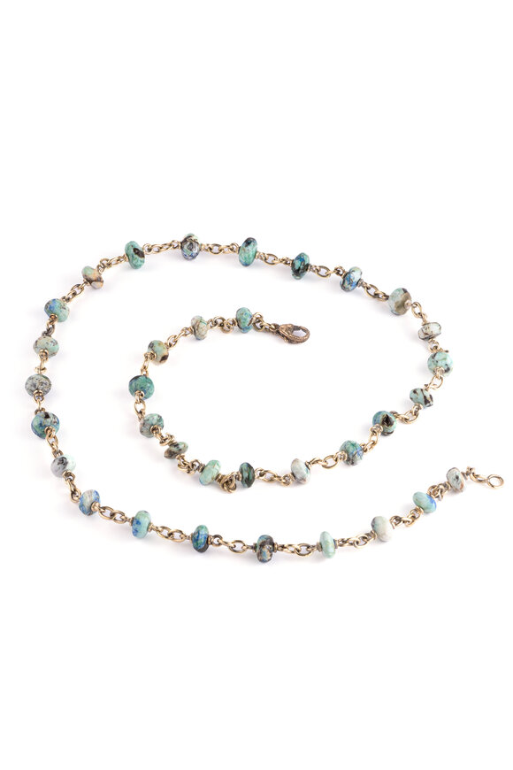 Sylva & Cie - Azurite Bead Necklace